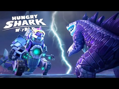 NEW MECHA SHARKJIRA vs SHARKJIRA (HUNGRY SHARK WORLD vs EVOLUTION)