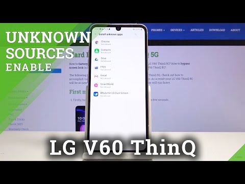 How to Allow App Installation in LG V60 ThinQ 5G – Unknown Sources