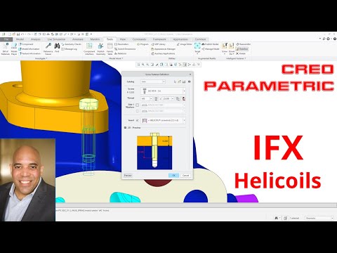 Creo Parametric - Helicoils in IFX (Intelligent Faster Extension) - Creo 5.0 Enhancement