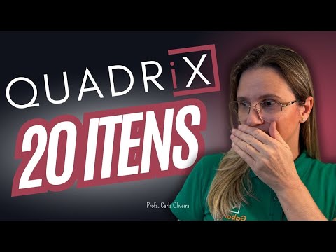20 Itens Quadrix que mais se repetem nas provas da SEDF