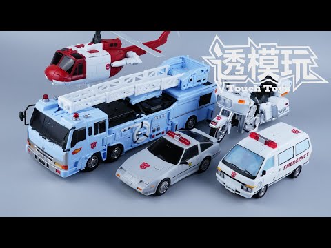 【SwiftTransform】Five Combine! PROTECTOBOTS! OX DEFENSOR G1 AUTOBOT COMBINER  Transformers 透模玩速变