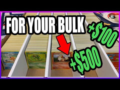 Sell your Pokemon bulk cards for Hundreds of dollars - What to do with your Pokemon Bulk
