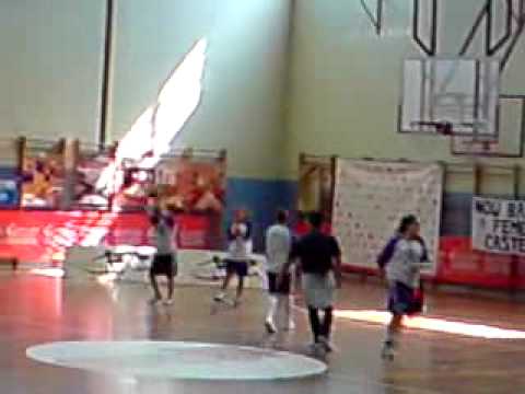 Calentamiento del Nou Basquet Castelló Play Off Autonómico Castellón