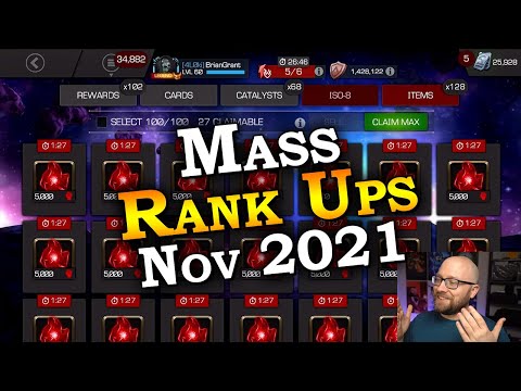 Mass Rank Ups - November 2021 | Marvel Contest of Champions