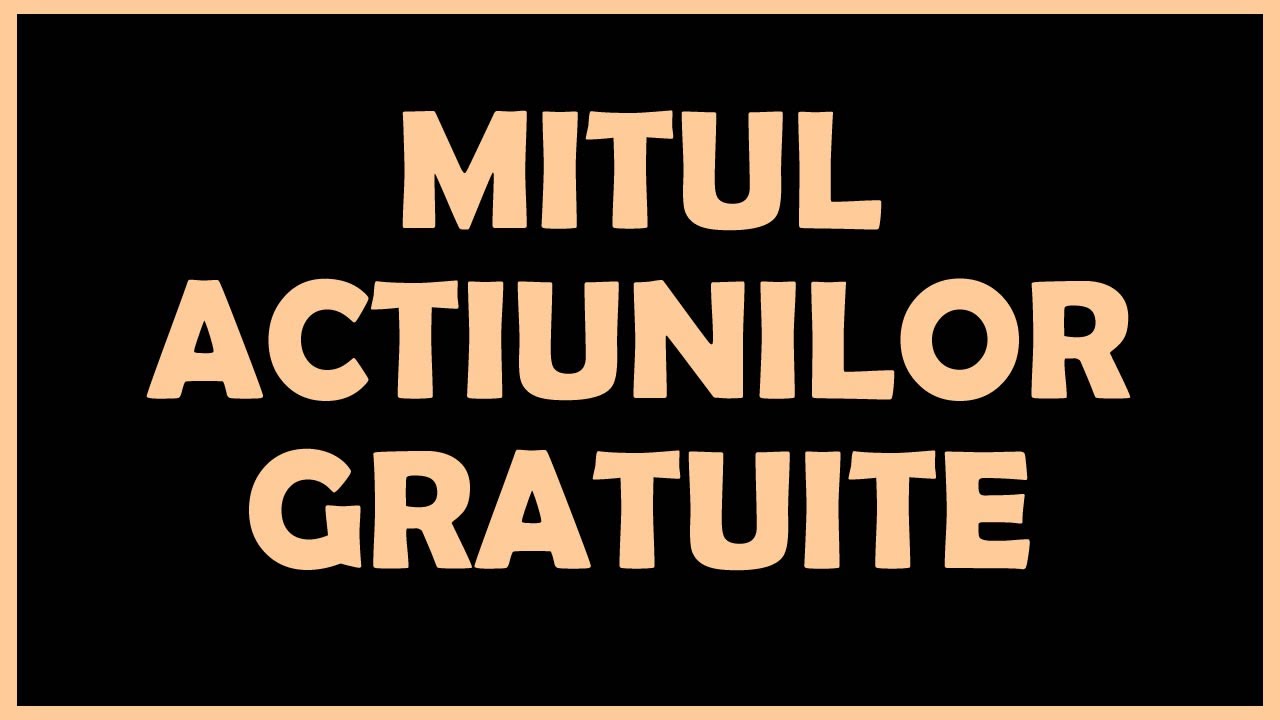 Mitul actiunilor gratuite