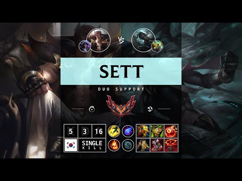 Sett Support vs Senna - KR Grandmaster Patch 14.12