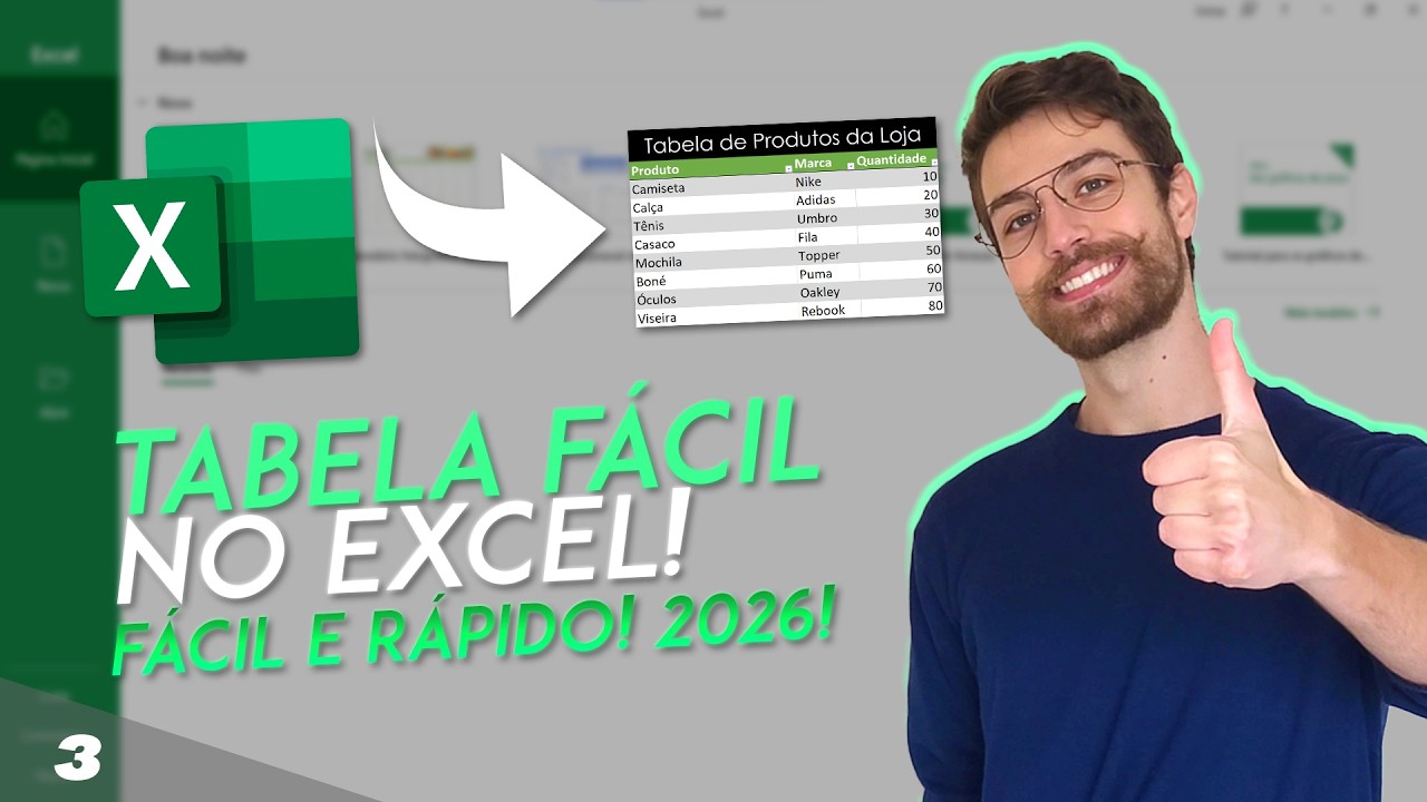 HOW TO MAKE A TABLE IN EXCEL! EASY AND QUICK! 2025! | Lesson 3