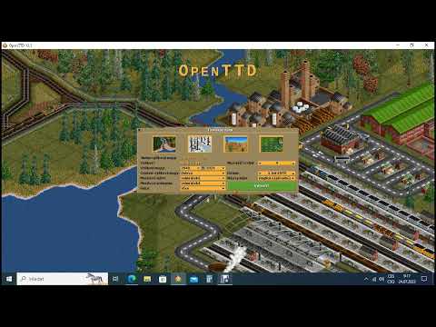 01 Open Transport Tycoon deluxe - openTTD longplay map The World #openttd