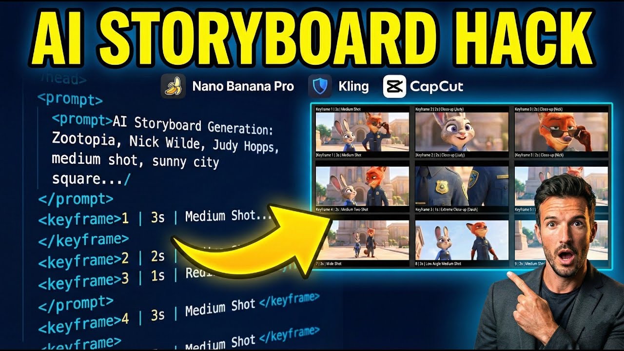 How to Turn ONE Image into a Cinematic AI Movie (Consistency Hack 🎬) #nanobananapro #klingai