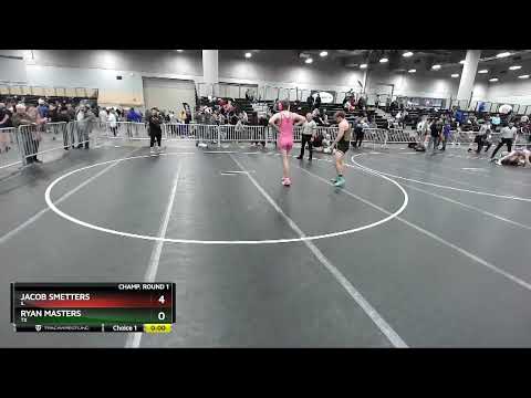 195 Lbs Champ. Round 1 - Jacob Smetters, IL Vs Ryan Masters, TX 066a