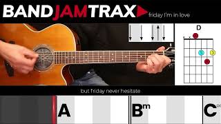 Friday I'm In Love - The Cure | EASY GUITAR LESSON | Scrolling Chords
