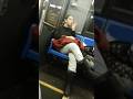 Girl Picking Her Nose On Subway Train