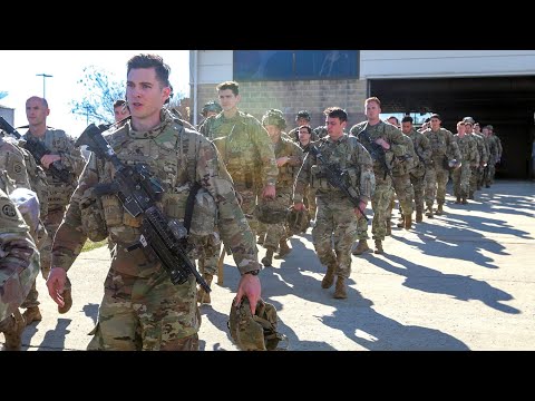 US Army Paratroopers Mobilize for Deployment