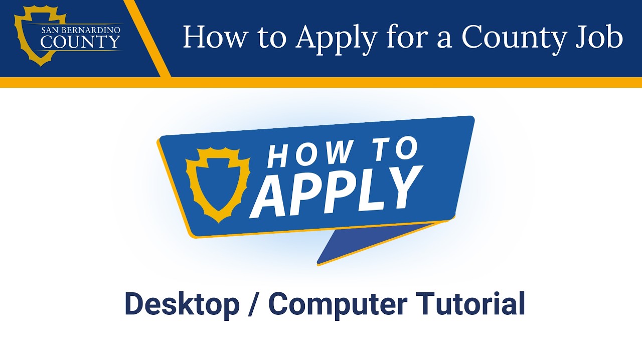 How to Apply to a San Bernardino County Job