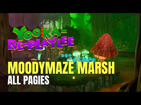 Yooka-Replaylee Moodymaze Marsh All Pagies Locations - 100% Guide
