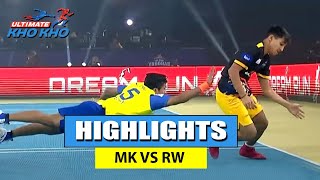 Mumbai Khiladis vs Rajasthan Warriors | Highlights | Ultimate Kho Kho | 15th August 2022