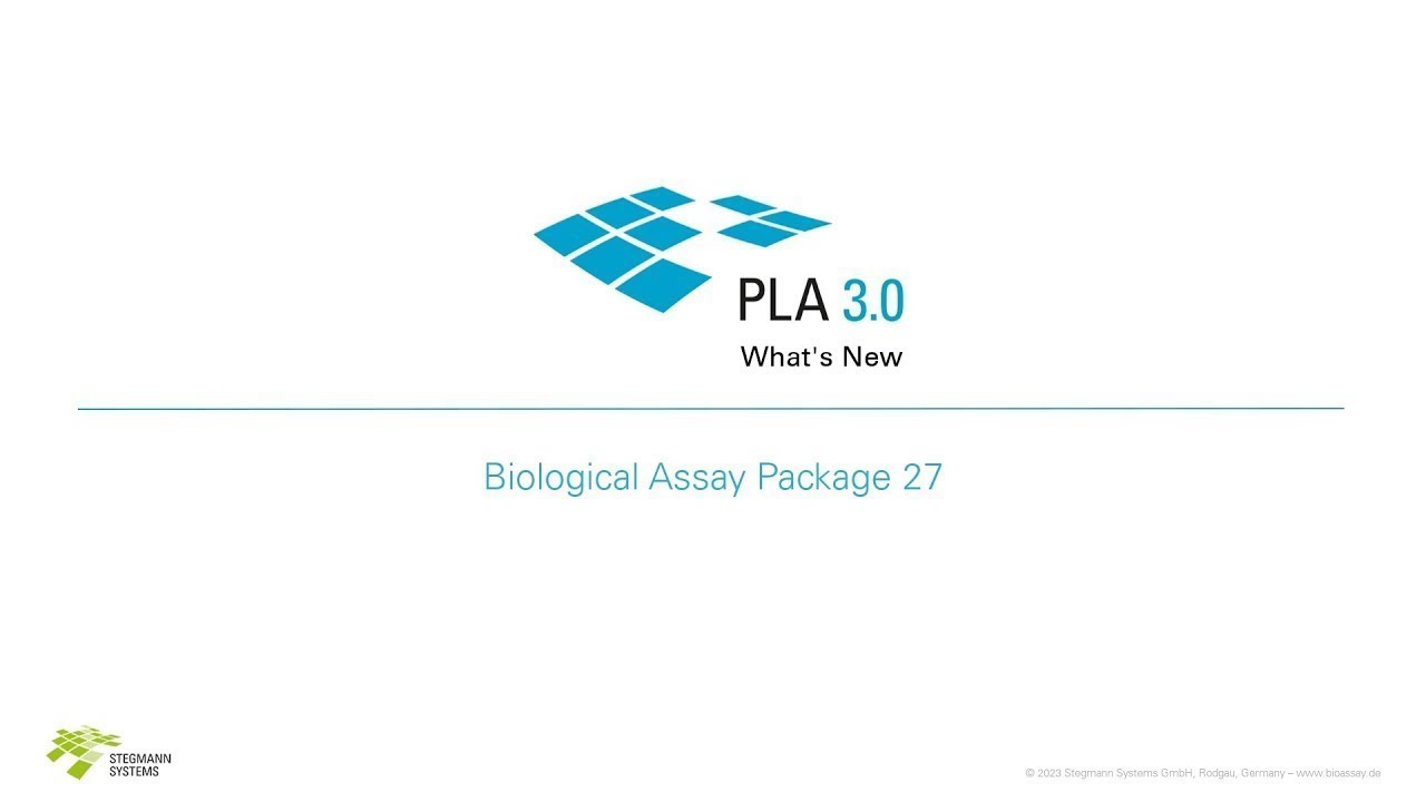 What's New in the Biological Assay Package 27 for PLA 3.0