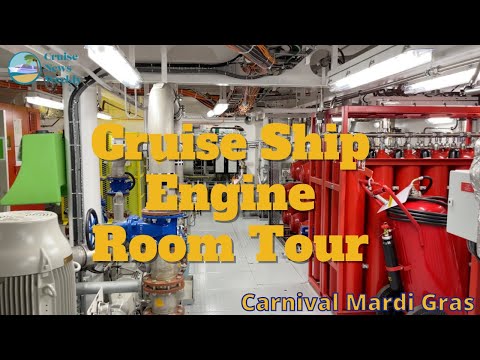 Engine Room Tour on Carnival Mardi Gras Cruise Ship