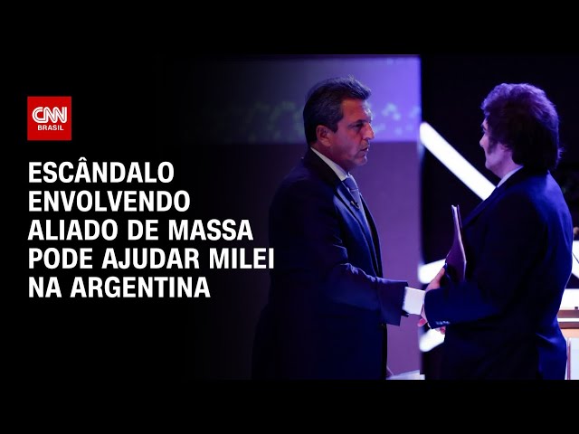 Eleições na Argentina: Escândalo envolvendo aliado de Massa pode ajudar Milei | BRASIL MEIO-DIA