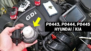 CODE P0443 P0444 P0445 EVAPORATIVE EMISSION CONTROL HYUNDAI KIA 2.4 GDI ENGINE