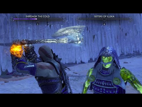 HARDEST CHALLENGE Svipdagr the Cold and the Sisters of Illska NO DAMAGE 😤 God of War Ragnarok GMGoW