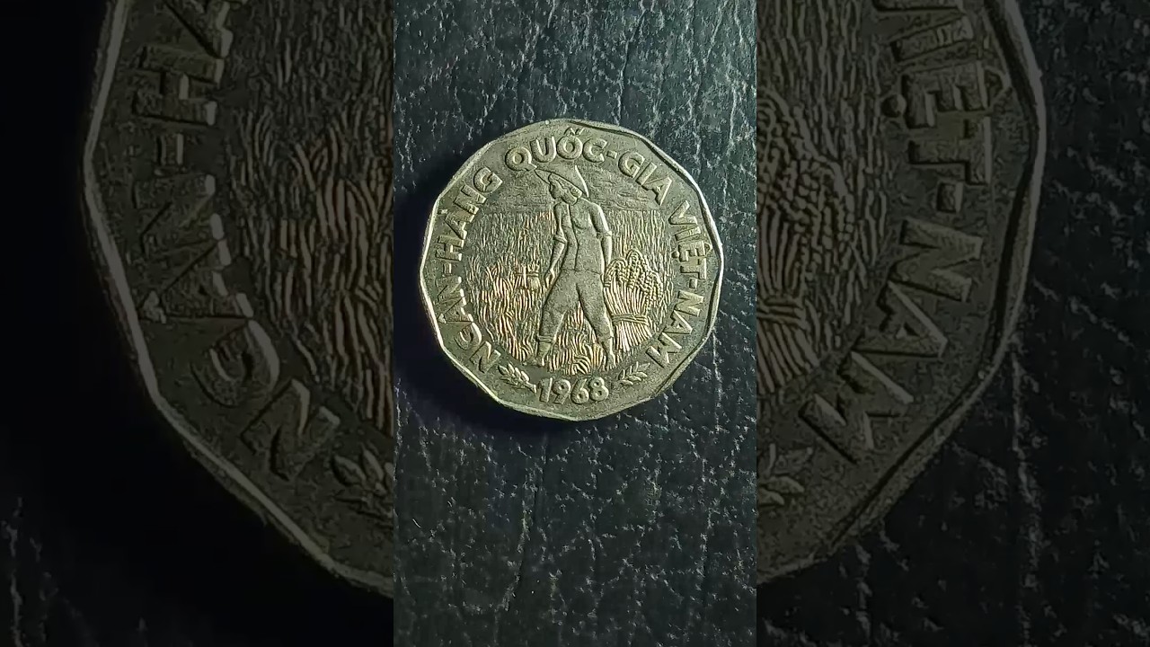 1968 South Vietnamese 20 dong coin #coin