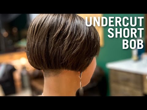 SUPER SHORT AND SEXY UNDERCUT FRENCH BOB! | HFDZK Haircut tutorial