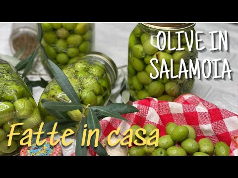 COME FARE LE OLIVE 🫒 IN SALAMOIA CON RICETTA CALABRESE