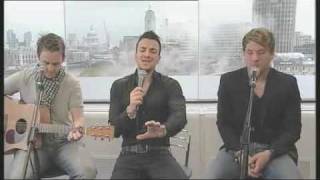 Peter Andre performing a live acoustic version of his single &#39;Go Back&#39; on GMTV - 06/11/09