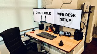 WFH One Cable Desk Setup: The Magic of USB-C