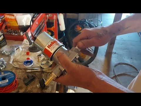 Installing a holley red fuel pump on a 51 mercury flathead v8