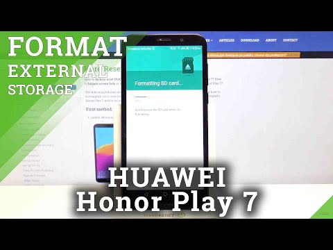 How to Format SD Card in HUAWEI Honor Play 7 – Erase External Storage