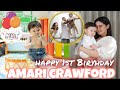 AMARI CRAWFORD 1st Birthday Celebration w/ Mom Coleen & Billy may heart touching message pa sa anak