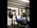 Dead Bench Press 130kg with close grip - warm up