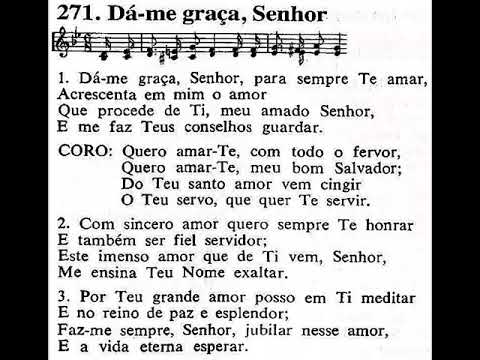 Hinário 4 CCB. Hino 271. Dá-me graça, Senhor. Voz e piano. #hinoccb