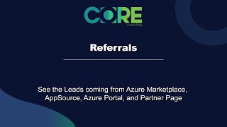 Referrals Leads: See the leads coming from Azure Marketplace, AppSourc