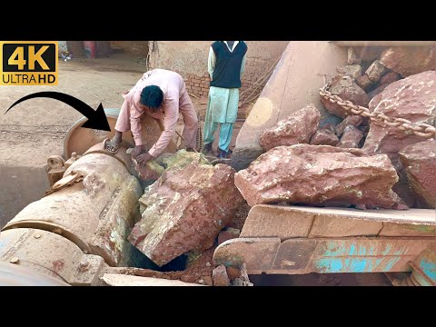 Big Rock Jaw Crusher Machine in Action | Powerful Stone Crushing ASMR Sounds