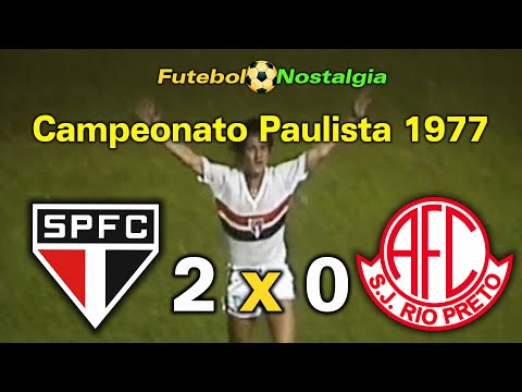 São Paulo 2 x 0 América-SP - 13-04-1977 ( Campeonato Paulista )