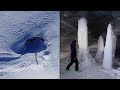 Skiers Amazed by Natural Ice Cave
