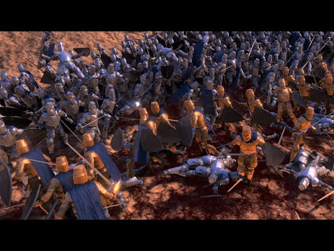168 Golden Knights vs. 8,888 Footmen Persians Romans & Knights  Ultimate Epic Battle Simulator UEBS