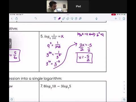 Power Root Exponential And Logarithmic Functions Quiz