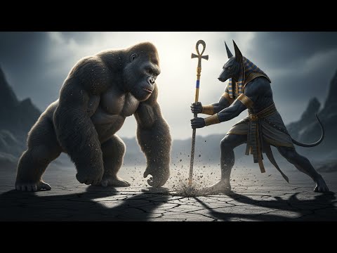Kong vs Anubis – Ancient Egypt Titan Battle | Epic Cinematic Fight Scene | 8K Ultra Realistic VFX