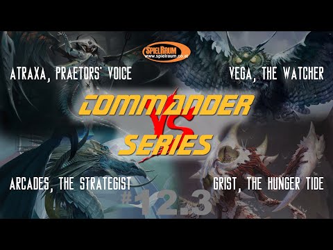 SpielRaum Commander Series - 12 - 3/3 - Atraxa vs. Grist vs. Vega vs. Arcades