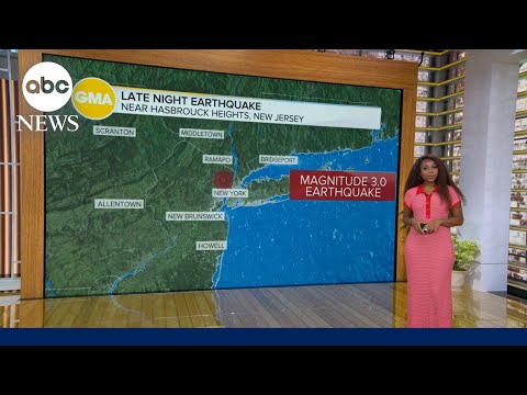 Small earthquake rattles parts of New York City, New Jersey