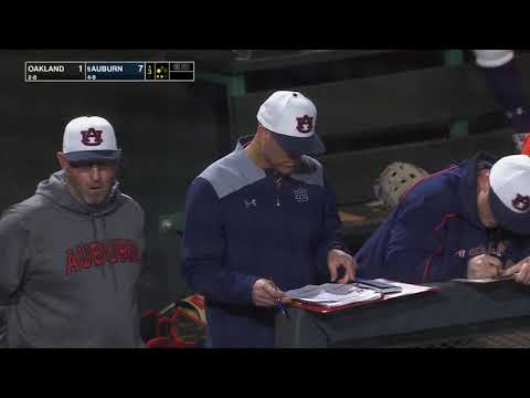 Auburn Baseball vs Oakland Highlights