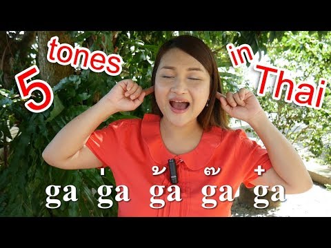 5 tones in Thai - Basic Thai Speaking 1 - Learn Thai by NATTO