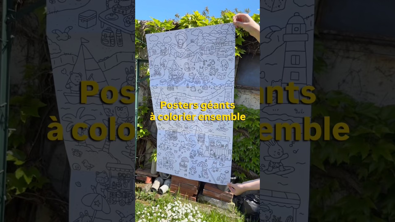 Mes posters géants sont disponibles chez Fnac😊 #cozycoloring #coloringadventure