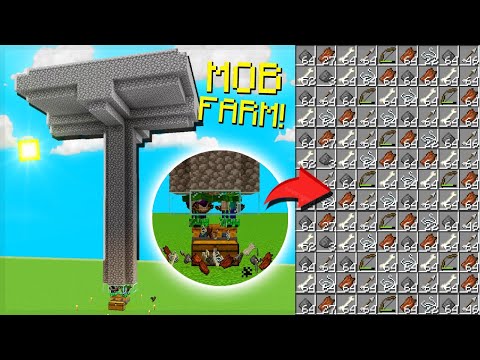 ✔️ HOW TO MAKE A FARM OF MOBS EASY AND SIMPLE - MINECRAFT