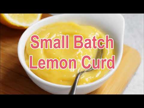 EASY ONE POT Small Batch Lemon Curd