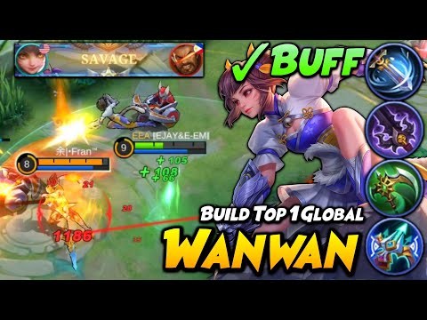 BUFFED WANWAN IS SO STRONG!! *AUTO SAVAGE* | Build Top 1 Global Wanwan